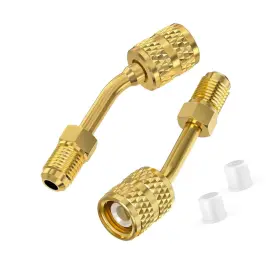 Strendier Cp Agsa 2pc R410a Adapter Mini Split With 45 Angle Thimble 5/16 Inch Female Strendier Cp Agsa 2pc R410a Adapter Mini Split With 45 Angle Thimble 5/16 Inch Female