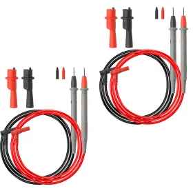 Suiwotin Ekis0915 2 Sets Multimeter Test Leads Kit Cat Iii 1000v 20a Digital Probe Set