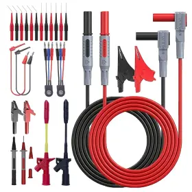 Sunjoyco T4c0190-s001366764fba 26pcs Multimeter Leads Back Probe Kit Test Wi