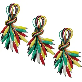 Swaytail Clip-3 30pcs Premium Alligator Clips Electrical 5 Colors Test Leads Cable With Croc