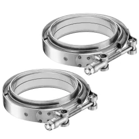 Sykrss Sy-02-01291s4.0-2 4.0 Inch V Band Exhaust Clamp With Flange Male Female Universal 304 Stainless