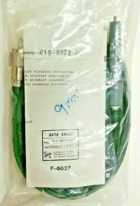 Tektronix 010-0072-00 P6027 Passive Voltage Probe Uhf 1x 9ft New/sealed Original &accessories Tektronix 010-0072-00 P6027 Passive Voltage Probe Uhf 1x 9ft New/sealed Original &accessories
