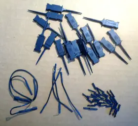 Tektronix 020-2896-70 Misc. Probe Parts And Accessories - 17 Grabbers Various Leads Etc