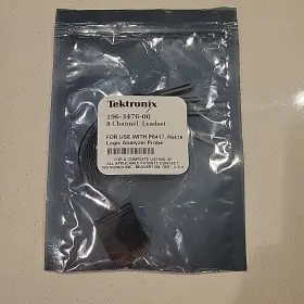 Tektronix 196-3476-00 8-channel Leadset For P6417 P6418 Logic Analyzer Probe Tektronix 196-3476-00 8-channel Leadset For P6417 P6418 Logic Analyzer Probe