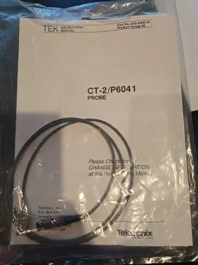 Tektronix Ct-2/p6041 Ct-2 Current Transformer Probe Cable -p6041 New With Manual Tektronix Ct-2/p6041 Ct-2 Current Transformer Probe Cable -p6041 New With Manual