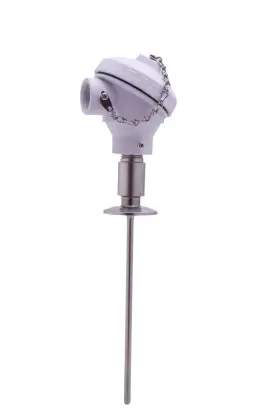 Tel Tru Spaa32062001d0100 Lot Of 2 - Sanitary Rtd -60/500f Flange 6 Inch Probe .25 D