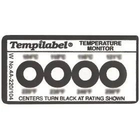 Tempil 26708 Non-reversible Temp Indicator Strip Pk10 048615267081 Tempil 26708 Non-reversible Temp Indicator Strip Pk10 048615267081