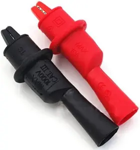 Testhelper Ac15 Insulated Test Probe Push On Alligator Clips Crocodile Clamps Use For Testhelper Ac15 Insulated Test Probe Push On Alligator Clips Crocodile Clamps Use For