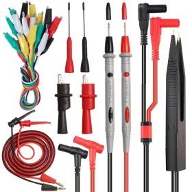Tkdmr Tdbbtl001 19pcs Electrical Multimeter Test Leads Set With Alligator Clips Hook