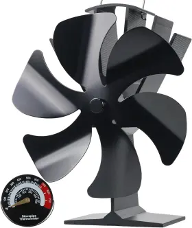 Tomersun Xyd-616but Wood Stove Fan Heat Powered Heater Fireplace Large Balck