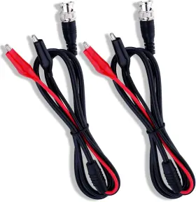 Top Wow 313033595536 Pack Of 2 Bnc Q9 Male To Dual Alligator Clip Test Leads Oscilloscope Probe Adap