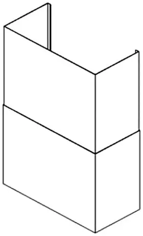 Trade-wind Pdc7260 Trade-wind P7200 Series 2 Piece Duct Cover To Extend Up - Stainless