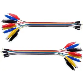 Treedix Trx5-0086 20pcs Electrical Alligator Clip To Jump Wire Test Leads 7.87in Male Crocodile Treedix Trx5-0086 20pcs Electrical Alligator Clip To Jump Wire Test Leads 7.87in Male Crocodile