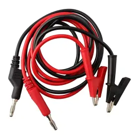 Turbo-roofinds 744110176391 2pcs 1m Double End Test Lead Wire Line Electrical Voltage 4mm Banana Plug Alliga Turbo-roofinds 744110176391 2pcs 1m Double End Test Lead Wire Line Electrical Voltage 4mm Banana Plug Alliga