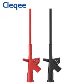 Turbo-roofinds P5004 2pcs Quick Test Hook Clip 1000v High Voltage Flexible Professional Insulat