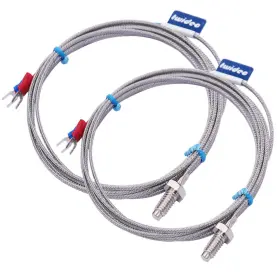 Twidec Lt-104-02p Twidec/2pcs 1/4 Inch Screw Probe Temperature Sensor K Type Thermocouple 2 Meters Cab
