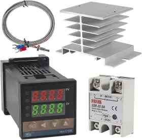 Umlife 687117728166 Pid Temperature Controller Rex-c100 Rex C100 Thermostat Kit High Silver Umlife 687117728166 Pid Temperature Controller Rex-c100 Rex C100 Thermostat Kit High Silver