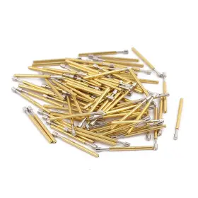 Uxcell 601382082723 100pcs P75-a2 1.0mm Dia 16.8mm Length Metal Spring Pressure Test Probe Needle