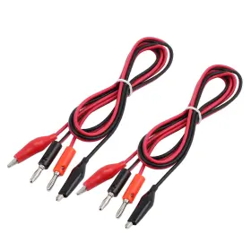 Uxcell 614462280339 2 X Alligator To Banana Connector Cable Jumper Wire Test Leads 1.2m L Uxcell 614462280339 2 X Alligator To Banana Connector Cable Jumper Wire Test Leads 1.2m L