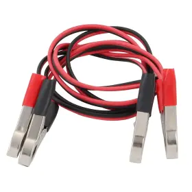 Uxcell 649603130129 1 Pair 5a Alligator Clip Double Wire Battery Test Booster Jumper Cable 1.5m L