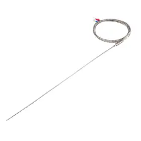 Uxcell 714998778802 K Type Temperature Sensor Probe 1.5m Cable 2mmx300mm Thermocouple