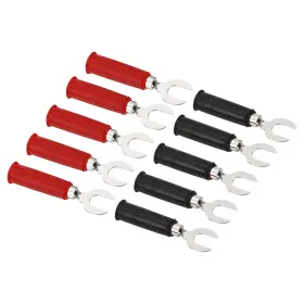 Uxcell 723115993288 10 Pcs U Type Banana Plugs 4mm Fork Spade Wire Connector Adapter Black Red Uxcell 723115993288 10 Pcs U Type Banana Plugs 4mm Fork Spade Wire Connector Adapter Black Red