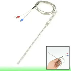 Uxcell 783243931590 1m K Type 500c Degree Celsius Thermocouple Sensor 5mm Probe Dia