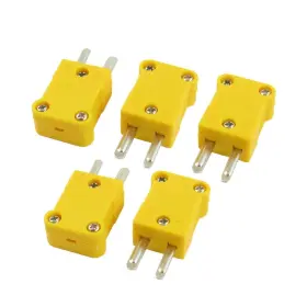 Uxcell A13041900ux0031 5 Pcs Yellow Plastic Case Smpw-k-m K Type Thermocouple Wire Connector Uxcell A13041900ux0031 5 Pcs Yellow Plastic Case Smpw-k-m K Type Thermocouple Wire Connector