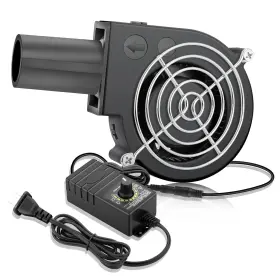 Wderair 9733 97mm X 33mm Bbq Blower Fan 12v With 120v 240v Ac 9733-ac Control Black Wderair 9733 97mm X 33mm Bbq Blower Fan 12v With 120v 240v Ac 9733-ac Control Black