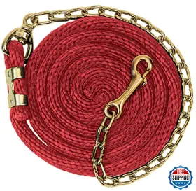 Weaver Leather B005jer1ue Red Poly Lead Rope With Swivel Chain 8ft 6 Inch