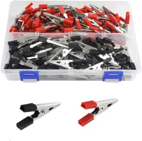 Wgcd 445054713729 Wmycongcong 120 Pcs Metal Alligator Clips Electrical Test Clamp With Plastic Red