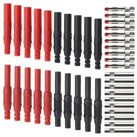 Wmycongcong Banana-2spec-20k Black/red 10pcs Insulated Safety Shrouded 4mm Banana Female Jack Connector Wmycongcong Banana-2spec-20k Black/red 10pcs Insulated Safety Shrouded 4mm Banana Female Jack Connector