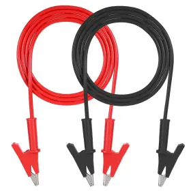 Xyembu 744669 2 Pcs 39/1m Alligator Clip Heavy Duty Silicone Test Set 14 Gauge C