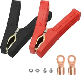 Xyrstolr 445056083066 2pcs Insulated Alligator Clips 100a-500a Electrical Heavy Duty Clamps Xyrstolr 445056083066 2pcs Insulated Alligator Clips 100a-500a Electrical Heavy Duty Clamps