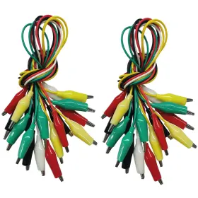 Yckj 313098643616 Alligator Clips Electrical 20pcs Preminum Test Leads With Crocodile 5 Co