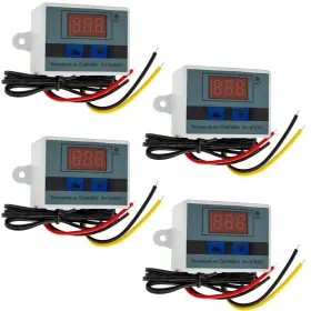 Yfuset Zgw-68 4pcs Xh-w3001 Digital Programmable Thermostat Switch With Waterproof Probe
