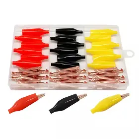 Yichuhaoxi 313099782703 Brass Series Alligator Clips 45mm Electrical Test Tool Mixed Colors Insulated Co