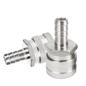 Yihor Xlc33f 2 Pack 1/2 Inch Barb Female Stainless Steel Quick Disconnect Home Brew Fitting Co