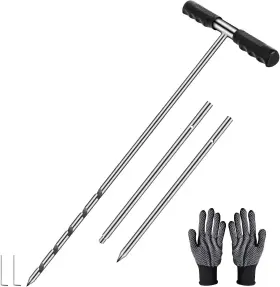 Yosuny Ssp-2 Solid Stainless Steel Soil Sample Probe And Combined Rod Adjustable