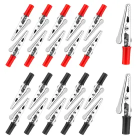 Zelphvt 748958 1 Ni8ay8x5 22 Pcs Electrical Alligator Clips Metal Red And Black