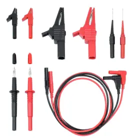 Zhenyu Tlk101 10pcs Test Leads Kit Double Insulated Lead Set With Alligator Clips And Zhenyu Tlk101 10pcs Test Leads Kit Double Insulated Lead Set With Alligator Clips And