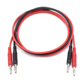 Zhenyu Zytl122 2pcs 4mm Banana To Plug Male 14awg Heavy Duty Silicone Test Le