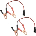 2 Pcs Battery Alligator Clips To Sae Connector Quick Release Adapter 12v. Fixed Price $15.21.