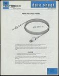 Tektronix P6106 Passive Probe Data Sheet, 010-6106-03, 062-2765-00. Fixed Price $10.00.