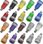 Goupchn 20pcs 4mm Banana Female Jack Panel Mount Socket Binding Post Adapters Te. Fixed Price $33.99.