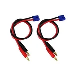 Fly Rc 2pcs 4mm Male Banana Plug To Ec2 Connector Balance Charge Lead.... Fixed Price $10.72.